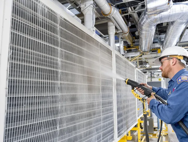 Professional commercial coil cleaning by Fairhaven Air Duct Cleaning in Fairhaven